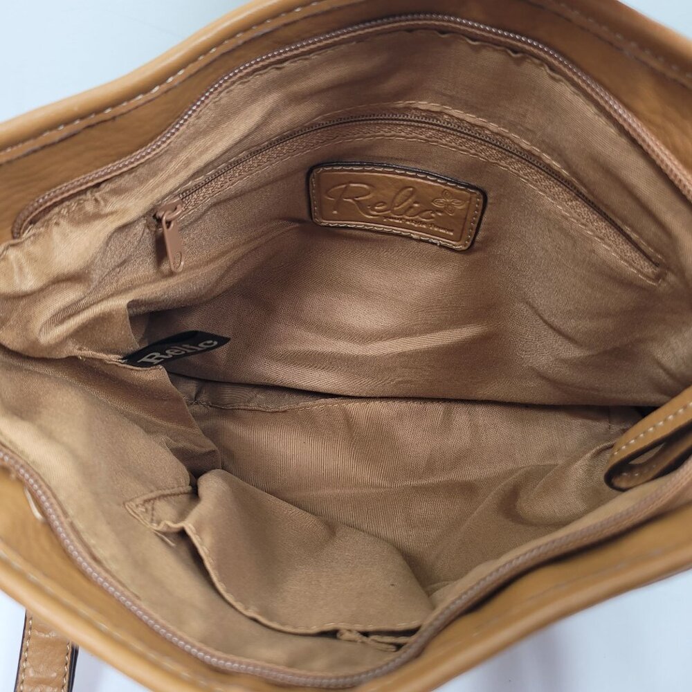 Vintage Relic by Fossil Plaid Multicolor Striped Crossbody Bag - Picture 7 of 12